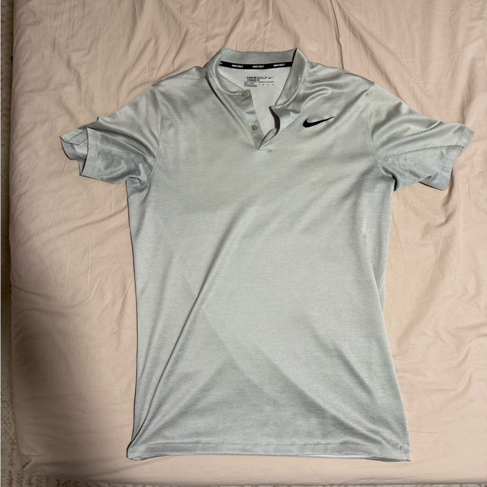Nike Men's Light Gray Polo Shirt